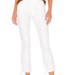 MOTHER The Insider High Rise Crop Step Fray Bootcut Jeans | Size 30